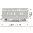 WAGO 221-501 Adapter robbanás biztos alkalmazásokhoz (221-es sorozat)