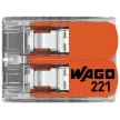 WAGO 221-612 Vezetékösszekötő 2-es 6mm2 50db/csomag