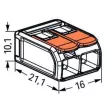 WAGO 221-612 Vezetékösszekötő 2-es 6mm2 50db/csomag