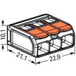 WAGO 221-613 Vezetékösszekötő 3-as 6mm2 30db/csomag