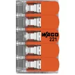 WAGO 221-615 Vezetékösszekötő 5-ös 6mm2 15db/csomag