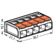 WAGO 221-615 Vezetékösszekötő 5-ös 6mm2 15db/csomag