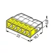 WAGO 2273-205 Compact vezeték összekötő 5x0,5-2,5mm2 100db/csomag