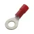 HAUPA 260256 PSZ4 Szigetelt szemes saru 0,5-1,0 M4 piros PVC, 100db/cs