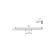 KANLUX 26685 ASTEN Oldalfali LED lámpatest IP44 15W-NW-B