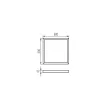 KANLUX 27613 ADTR 6060 W LED panel kiemelő keret