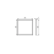 KANLUX 28010 BRAVO Led panel S 40W6060NW 40W  60x60 4000K működtető nélkül