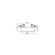 KANLUX 28783 Spot lámpa MINI BORD DLP-50-B
