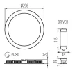 KANLUX 28936 ROUNDA V2LED 24W-NW-W 4000K LED panel kör