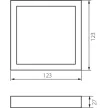 KANLUX Kiemelő keret SP FRAME M 6W-S - 30380