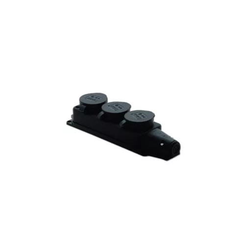 TP ELECTRIC 3101-308-0300 Gumi dugalj 3-as csapfedeles 16A fekete