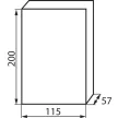 KANLUX 3840 Kiselosztó DB104F 1x4P/FMD süllyesztett