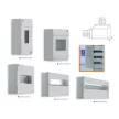 KANLUX 3850 Falon kívüli 2 modulos lakáselosztó ajtó nélkül DB108W 1x2P/SM