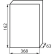 KANLUX 3854 DB118W 1X18P/SM falon kívüli lakáselosztó ajtó nélkül