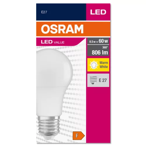 OSRAM 4052899326842 LED lámpa A60 körte A 8,5W (60W) E27 806lm 827 2700K