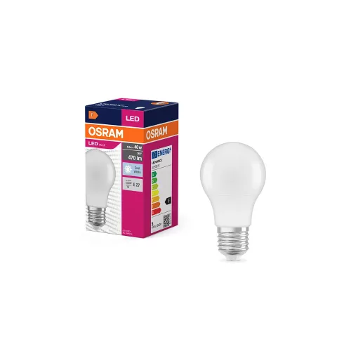 OSRAM 4058075127081 LED lámpa körte 5W (40W)  E27 470lm 840 4000K