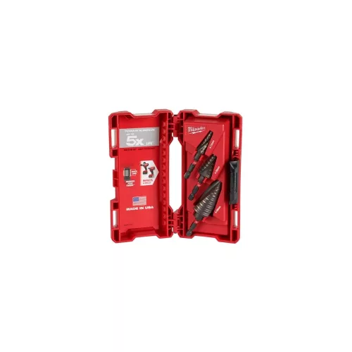 MILWAUKEE 48899266 Lépcsős fúró készlet 3 részes 4-12 + 4-20 + 4-30