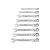 MILWAUKEE 4932478557 Racsnis csuklós csillag-villáskulcs készlet 7 részes 8-17 mm CrV MAX BITE™