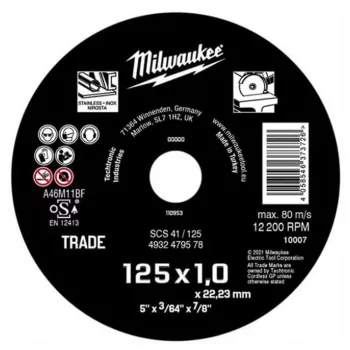   MILWAUKEE 4932479578 Vágókorong fémhez ECO SCS41 125x1.0mm-1 db