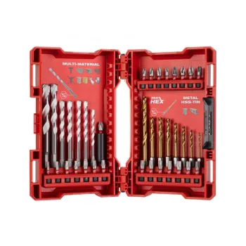MILWAUKEE 4932479854 Univerzális fúrószár, bit és HSS TiN csigafúró készlet 39 részes 1/4"