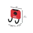 MILWAUKEE 4932480705 Akasztó ívelt 80 mm PACKOUT™ rögzítőlemezhez