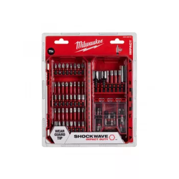 MILWAUKEE 4932492008 Csavarozó bit készlet 75 részes Shockwave XL BOX (TX)