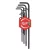 MILWAUKEE Torx L-alakú kulcs készlet 9 részes T10-T50 - 4932492693