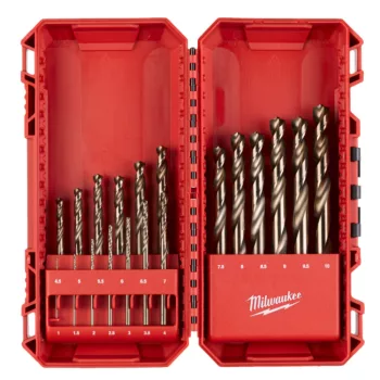 MILWAUKEE 4932493867 Red Cobalt – HSS-G Co fémfúró – DIN 338 Készlet (19 darab)