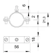 OBO 5040078 Földelő bilincs 1/2"