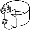 OBO 5057558 Szalagföldelő bilincs 3/8"-6"
