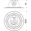 OBO 5218716 Tetővezető-tartó bepattintós bilincs lapostetőre-hoz műanyag 165 MBG-8-10 200
