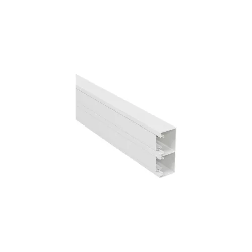 LEGRAND 638040 Kábelcsatorna 130x50 mm, merev fedéllel, bepattintható 45-ös szerelvényhez, fehé