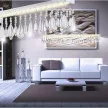 GLOBO Függeszték króm/üveg 5xLED 25W - 67059-5H