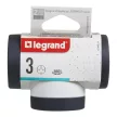 LEGRAND 694521 Hármas elágazású 2P+F elosztódugó forgatható 16A fehér-sötét szürke
