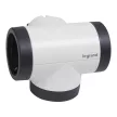 LEGRAND 694522 Kettős 2P+F elosztódugó USB-A + USB-C forgatható fehér-sötét szürke