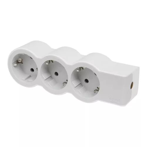 LEGRAND 694573 Elosztósor Standard 3x2P+F vezeték nélkül fehér-szürke