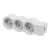 LEGRAND 694573 Elosztósor Standard 3x2P+F vezeték nélkül fehér-szürke