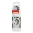 LEGRAND 694573 Elosztósor Standard 3x2P+F vezeték nélkül fehér-szürke