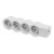 LEGRAND 694575 Elosztósor Standard 4x2P+F vezeték nélkül fehér-szürke