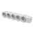 LEGRAND 694577 Elosztósor Standard 5x2P+F vezeték nélkül fehér-szürke
