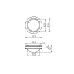 KANLUX 7015 Lámpa MARC DL-60 E27 60W IP54