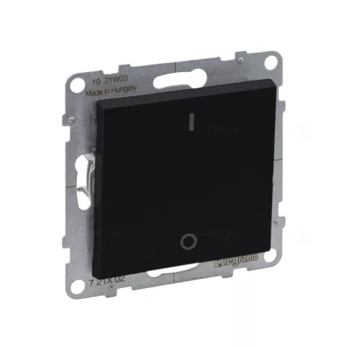 LEGRAND 721402 Suno kétpólusú kapcsoló 10AX, fekete