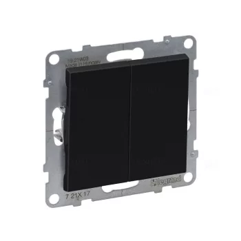 LEGRAND 721417 Suno dupla nyomó 10AX, fekete