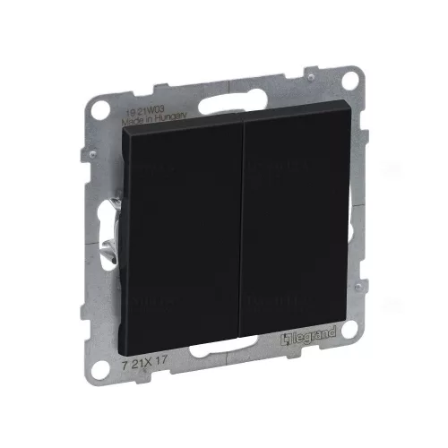 LEGRAND 721417 Suno dupla nyomó 10AX, fekete
