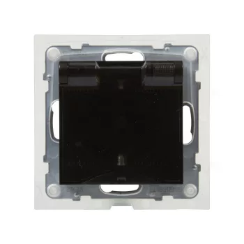   LEGRAND 721423 Suno 2P+F csatlakozóaljzat (rugós), biztonsági zsaluval, IP44, fekete