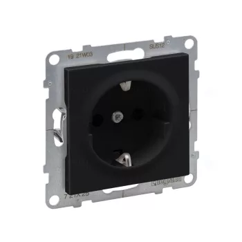   LEGRAND 721425 Suno 2P+F csatlakozóaljzat (csavaros), fekete