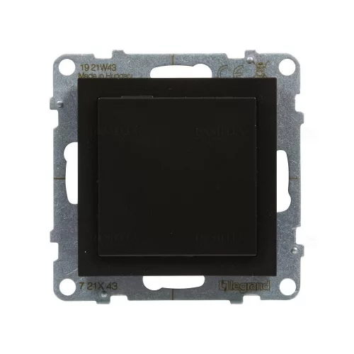 LEGRAND 721443 Suno vakfedél Program Mosaic adapterrel, fekete