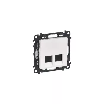   LEGRAND 753147 Valena Life 2xRJ45 Cat6 STP számítógép csatlakozó aljzat fehér