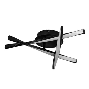   EGLO 75684 ADEJE mennyezeti lámpa alumínium, acél fekete / műanyag fehér 12,5W 1800lm 3000K