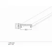 TOPMET 76330038 LED profil fedél "C" klikk opál (2 méteres szál)